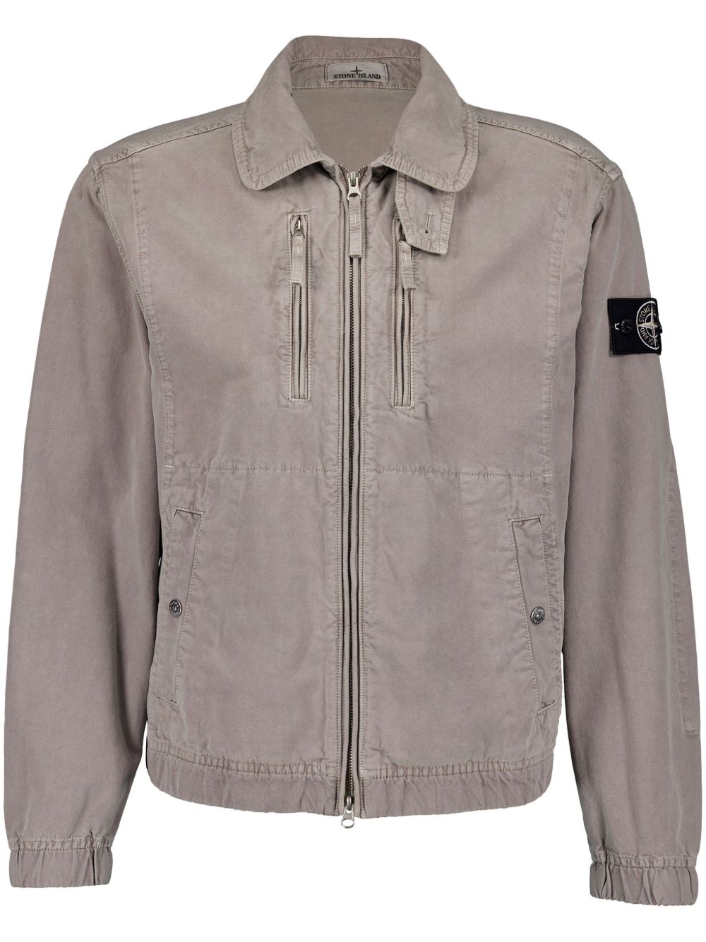Stone Island 拉链夹克 - 灰色