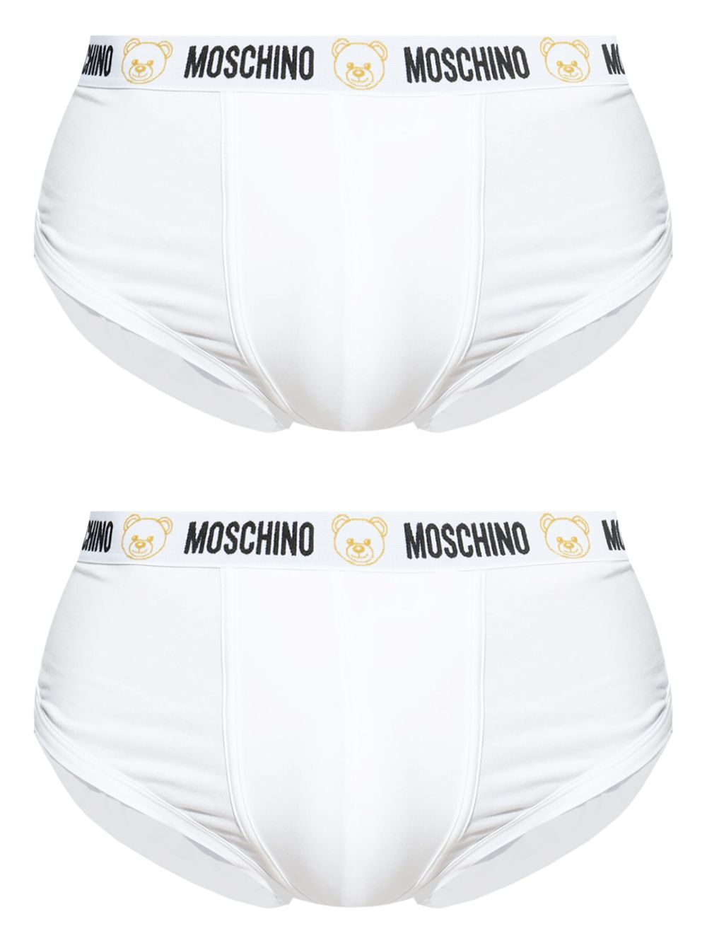 Moschino Teddy Bear 三角内裤（两件装） - 白色
