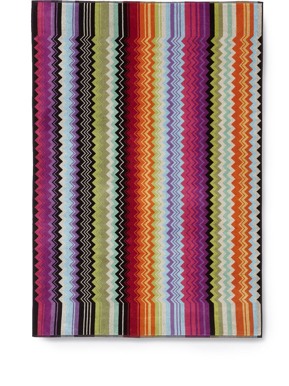 Missoni Home Giacomo 人字纹印花沐浴毛巾 - 橘色