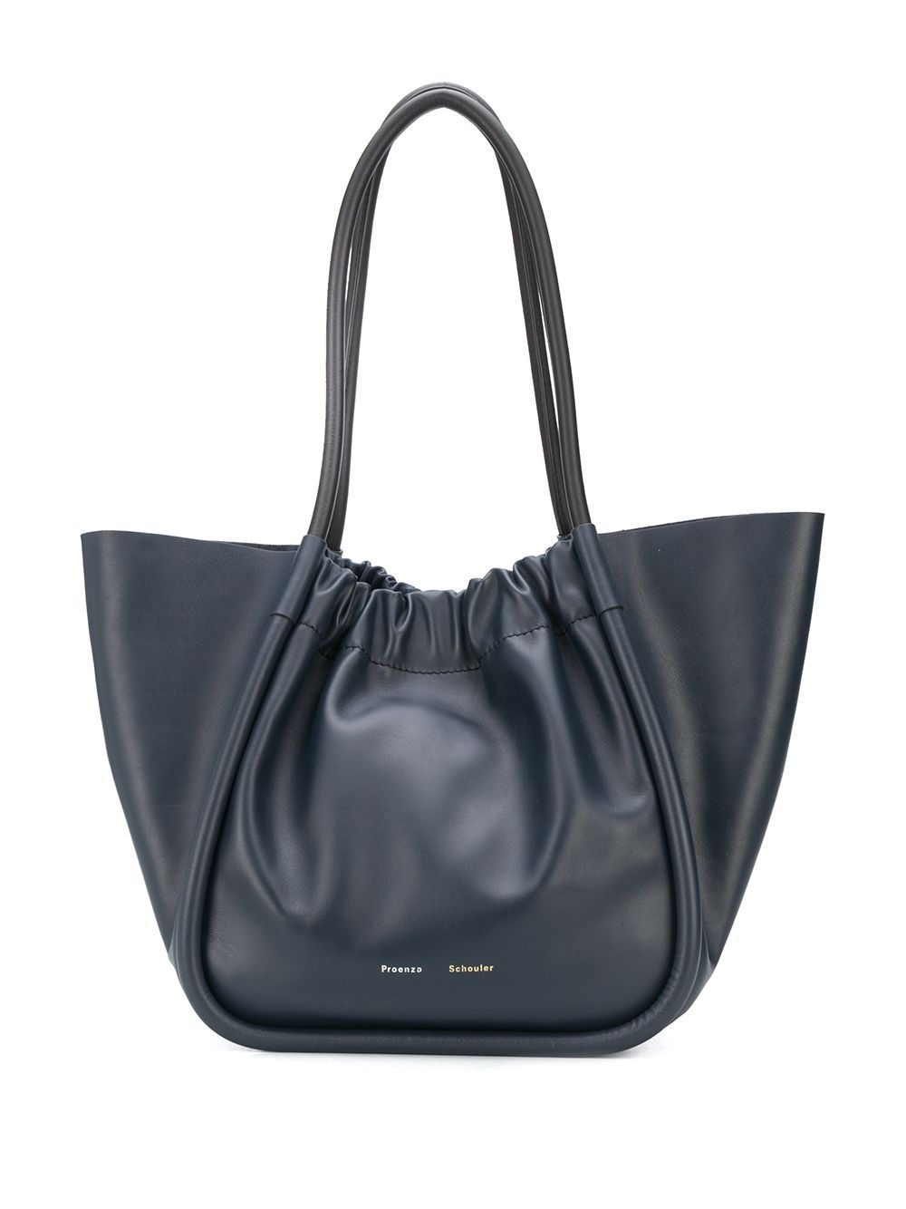 Proenza Schouler logo标记缩褶托特包 - 蓝色