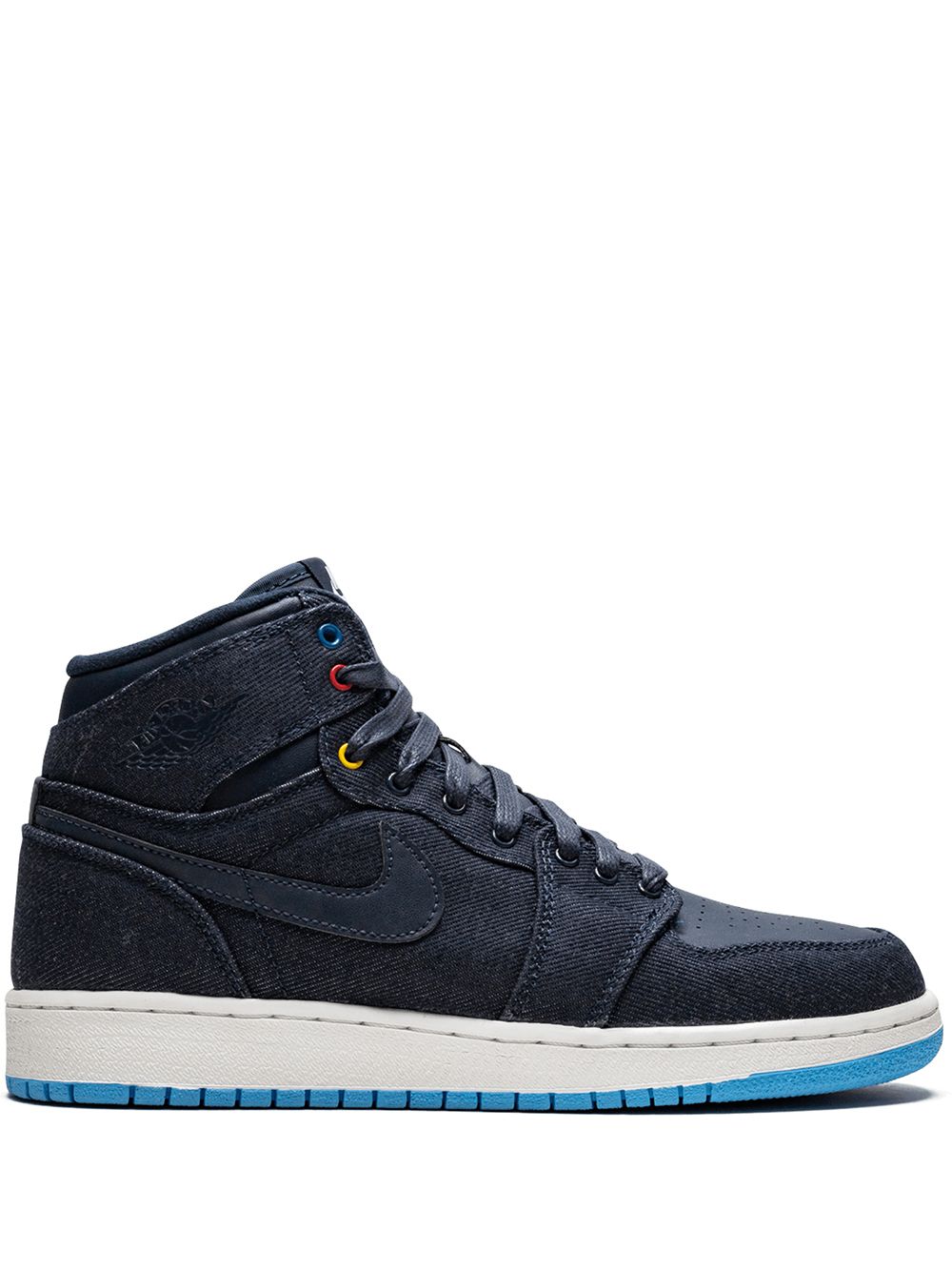 Jordan Kids Air Jordan 1 Retro High BG板鞋 - 蓝色