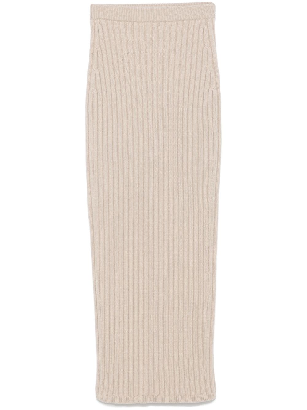 Max Mara 罗纹中长半身裙 - 中性色