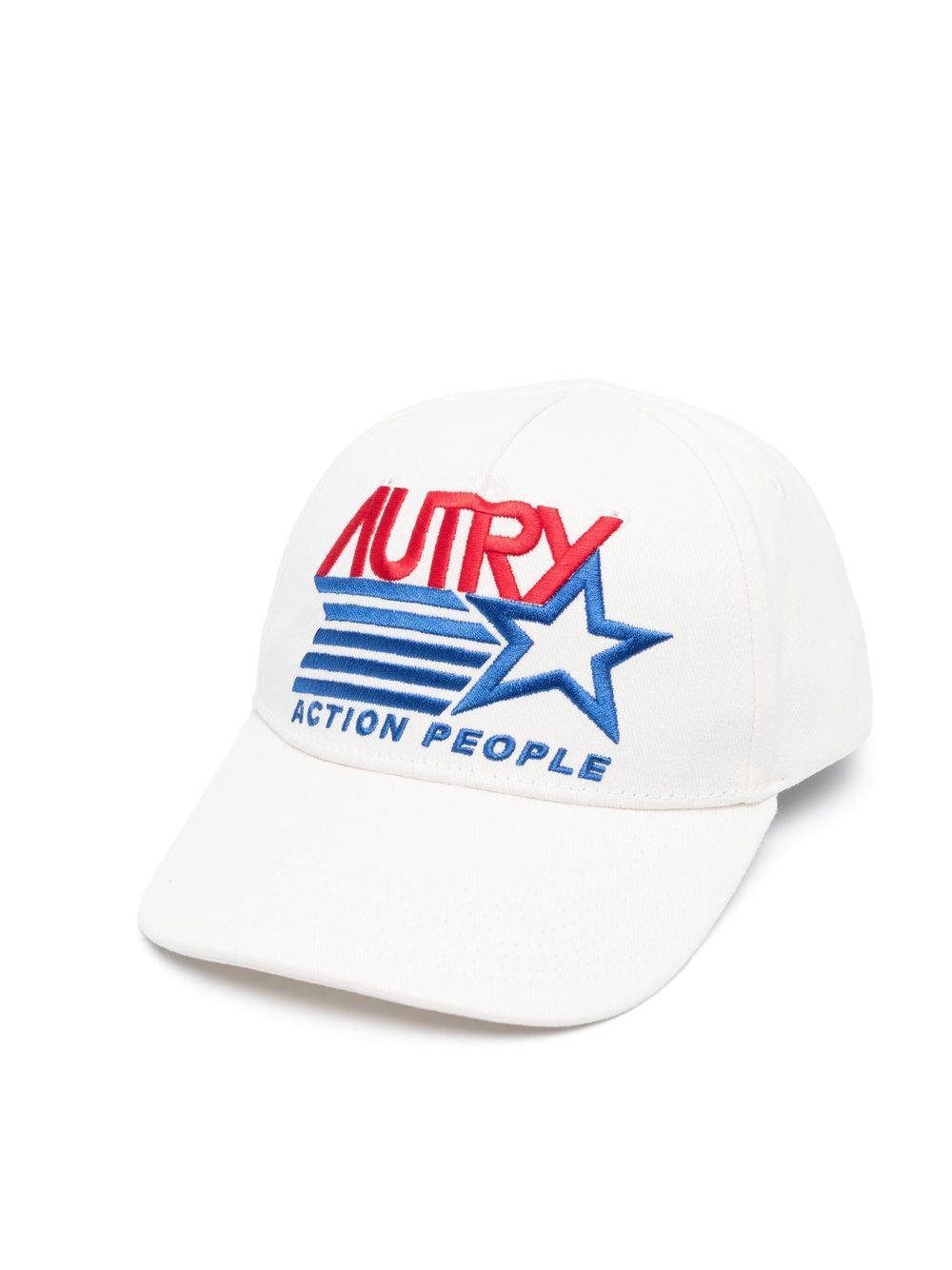 Autry logo刺绣棒球帽 - 白色
