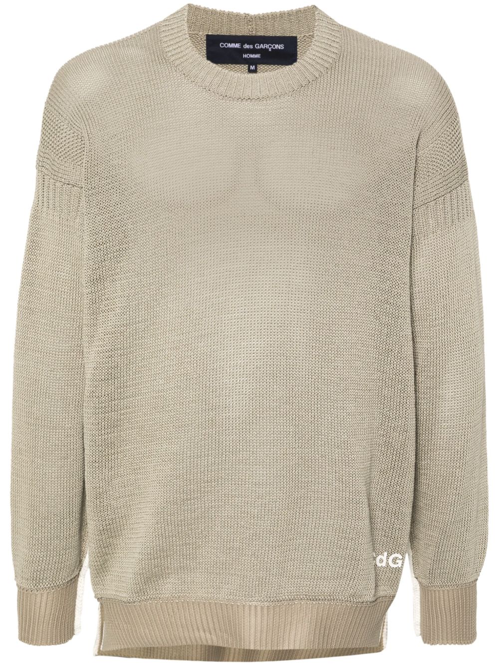 Comme des Garçons Homme logo印花毛衣 - 绿色