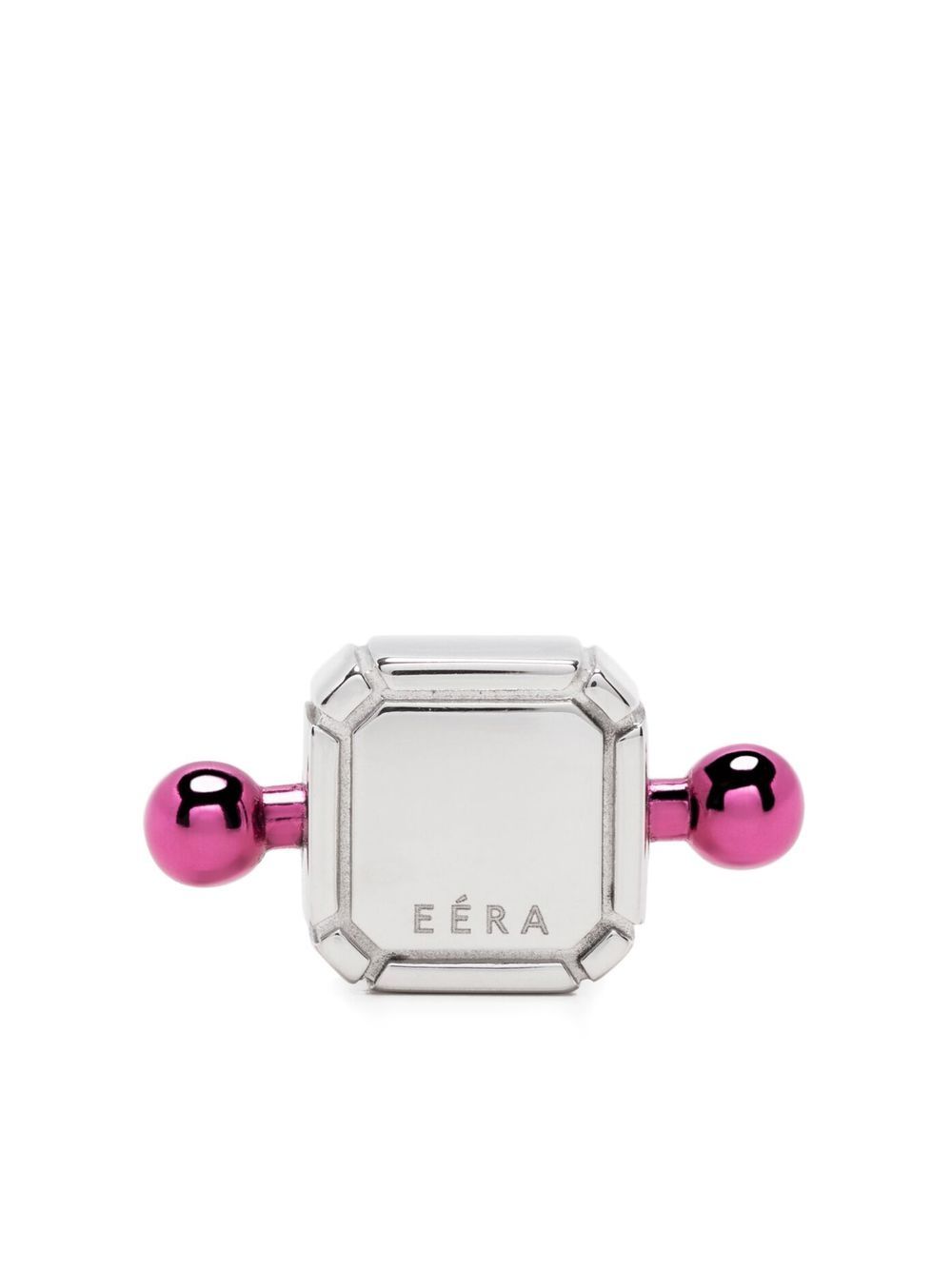 EÉRA 18K白金 Square Bar 耳钉 - 银色
