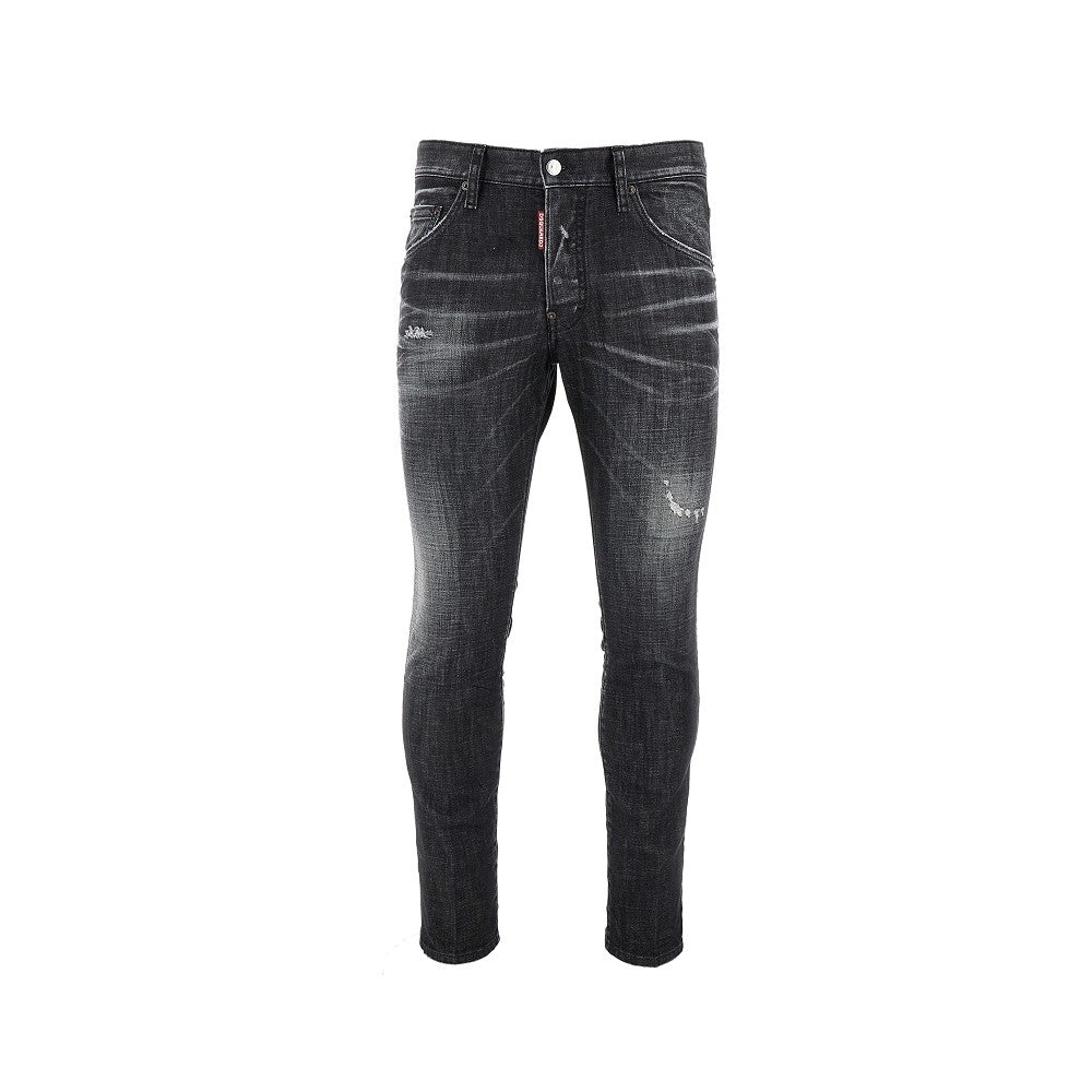 DSQUARED2 Stretch denim Skater jeans Man 46