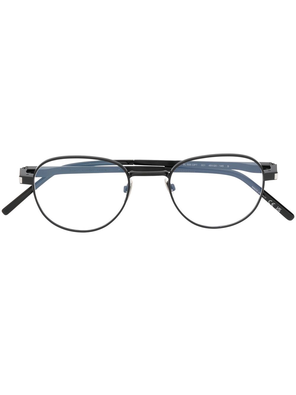 Saint Laurent Eyewear 圣罗兰眼镜系列 圆框眼镜 - 黑色