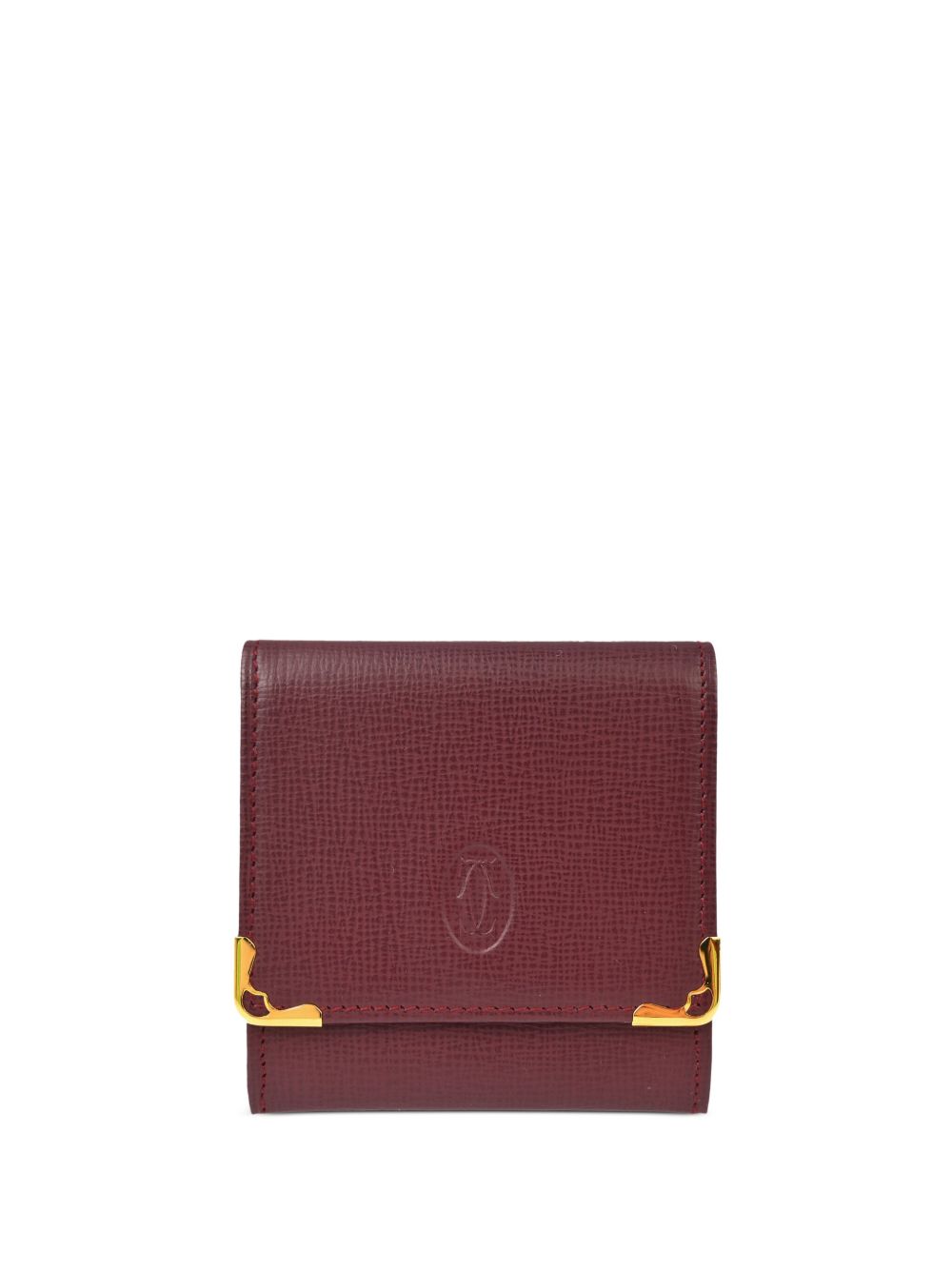 Cartier 皮质零钱包（1990-2000年代典藏款） - 红色