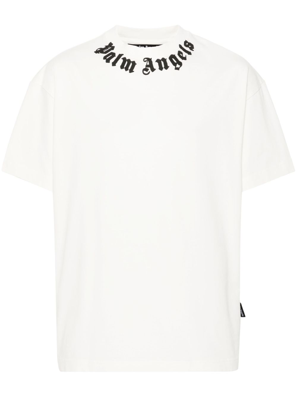 Palm Angels logo印花棉T恤 - 白色