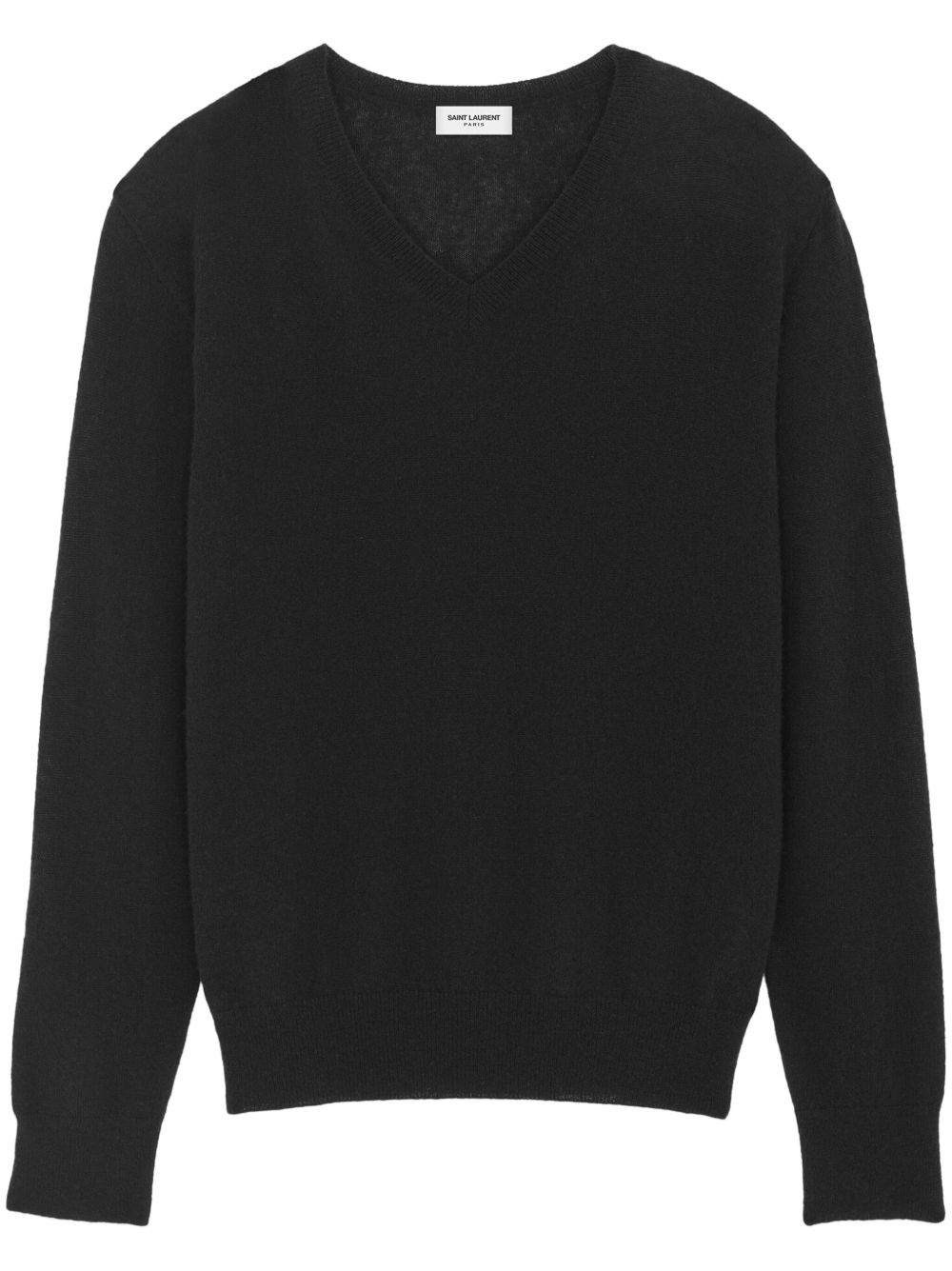 Saint Laurent 羊绒真丝混纺毛衣 - 黑色