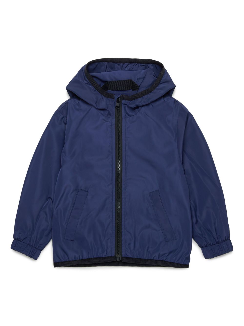 Diesel Kids logo印花连帽夹克 - 蓝色
