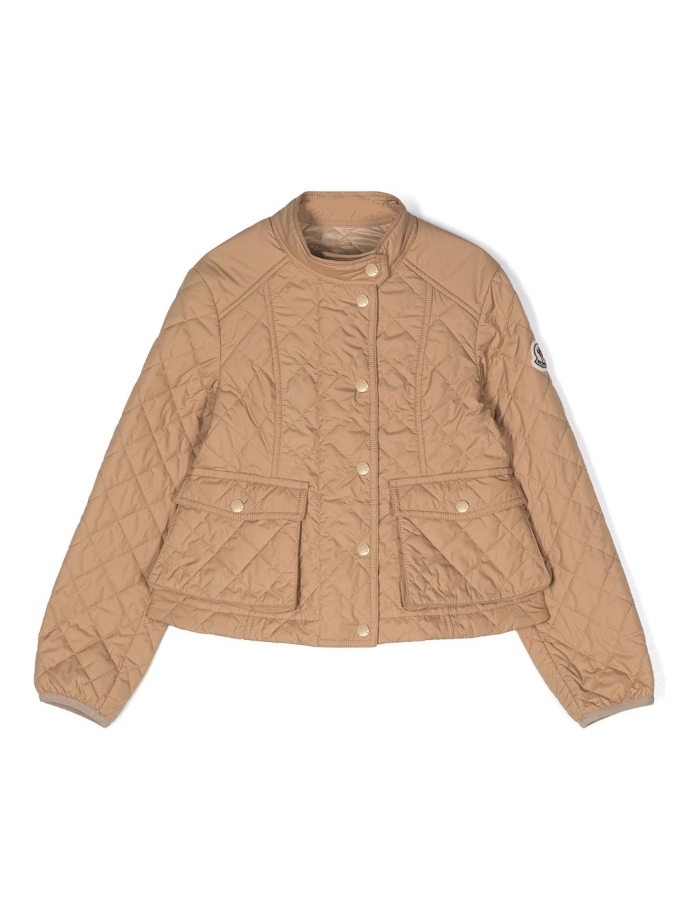 Moncler Enfant Kamaria 标贴夹克 - 中性色