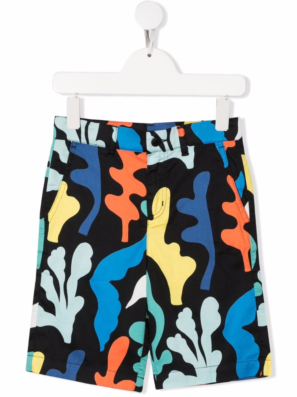 Stella McCartney Kids 斯特拉·麦卡特尼 拼色短裤 - 黑色