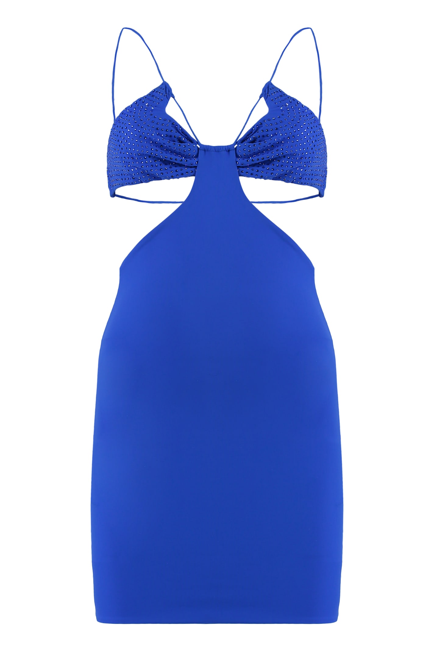 Amazuìn Eva Rhinestone Mini Dress
