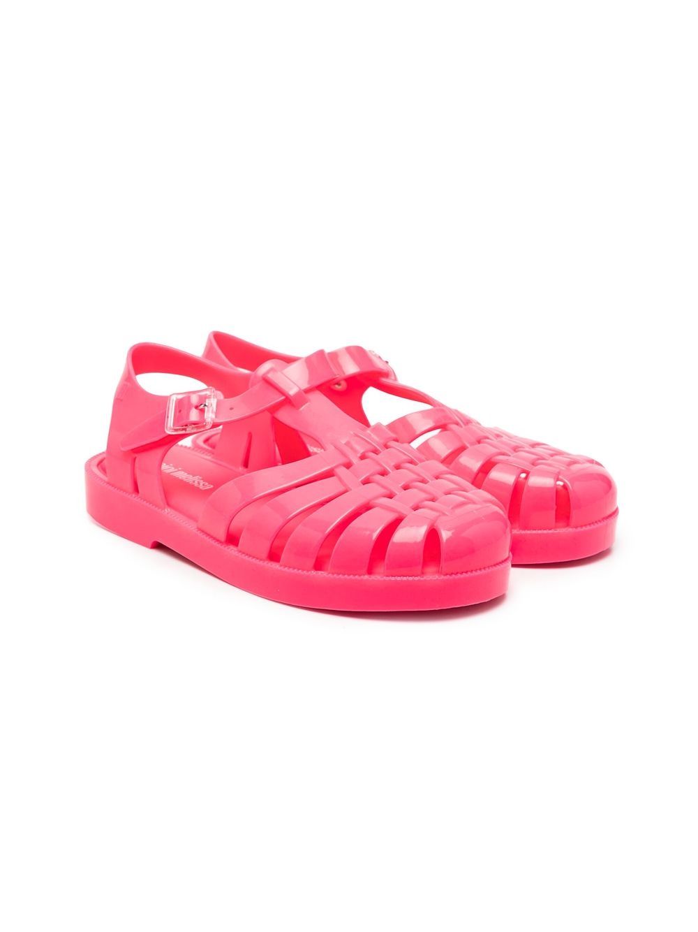 Mini Melissa 露趾扣环凉鞋 - 粉色
