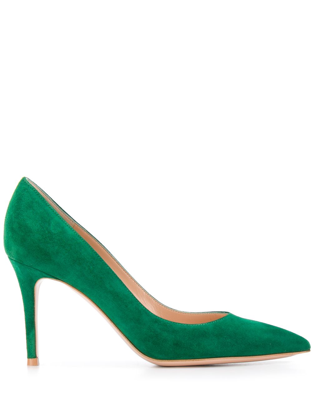 Gianvito Rossi 尖头高跟鞋 - 绿色