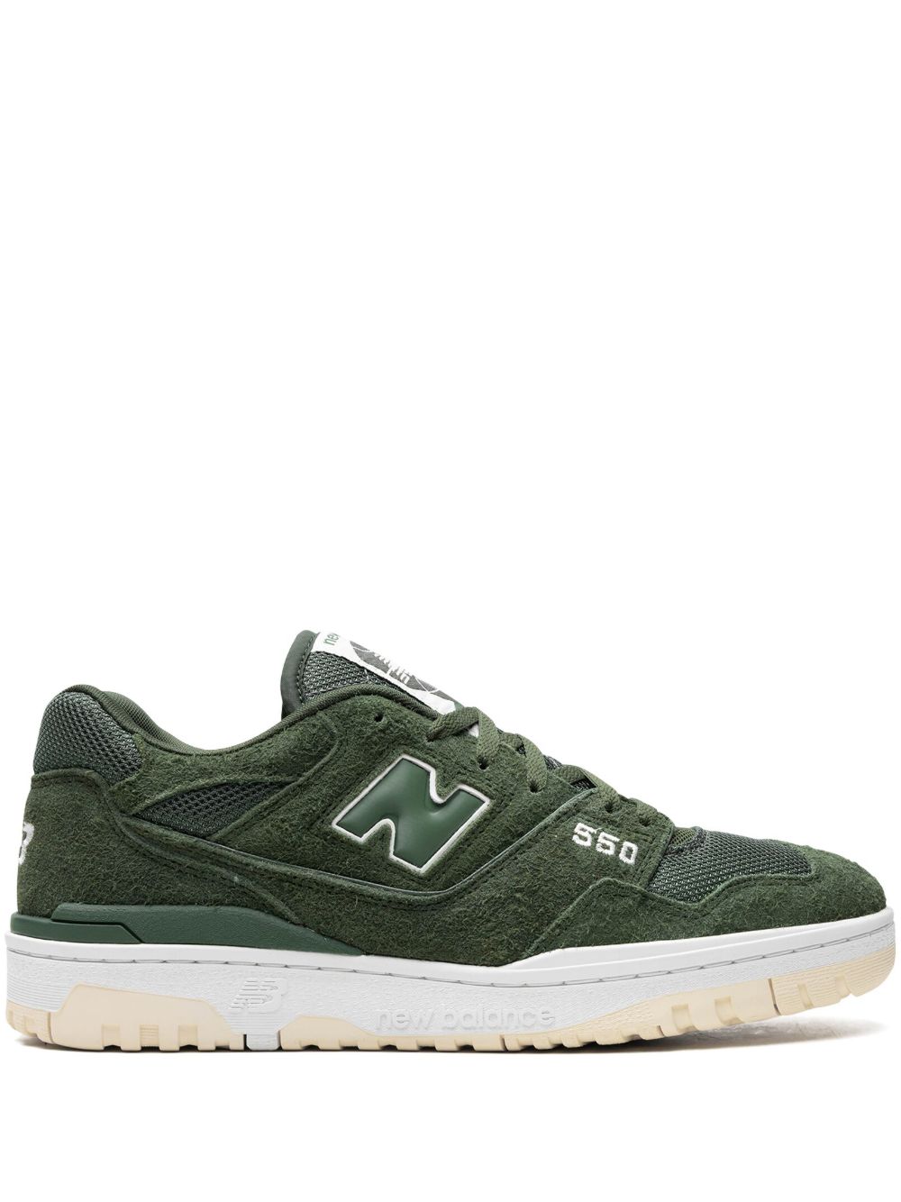 New Balance 550 绒面皮运动鞋 - 绿色