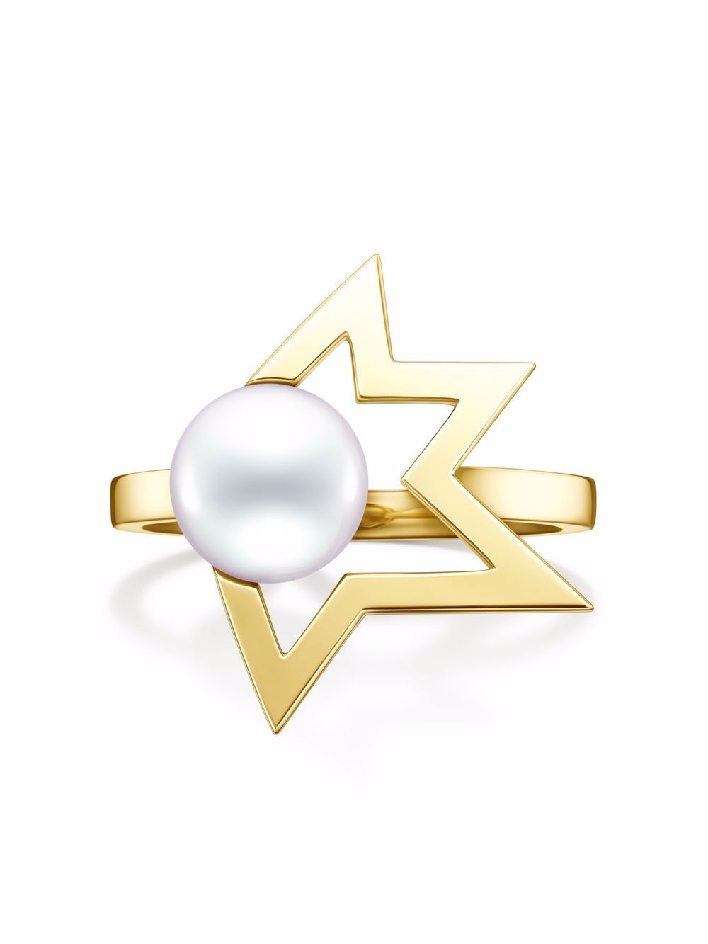 TASAKI 18K黄金 Collection Line Comet Plus 珍珠戒指 - 金色