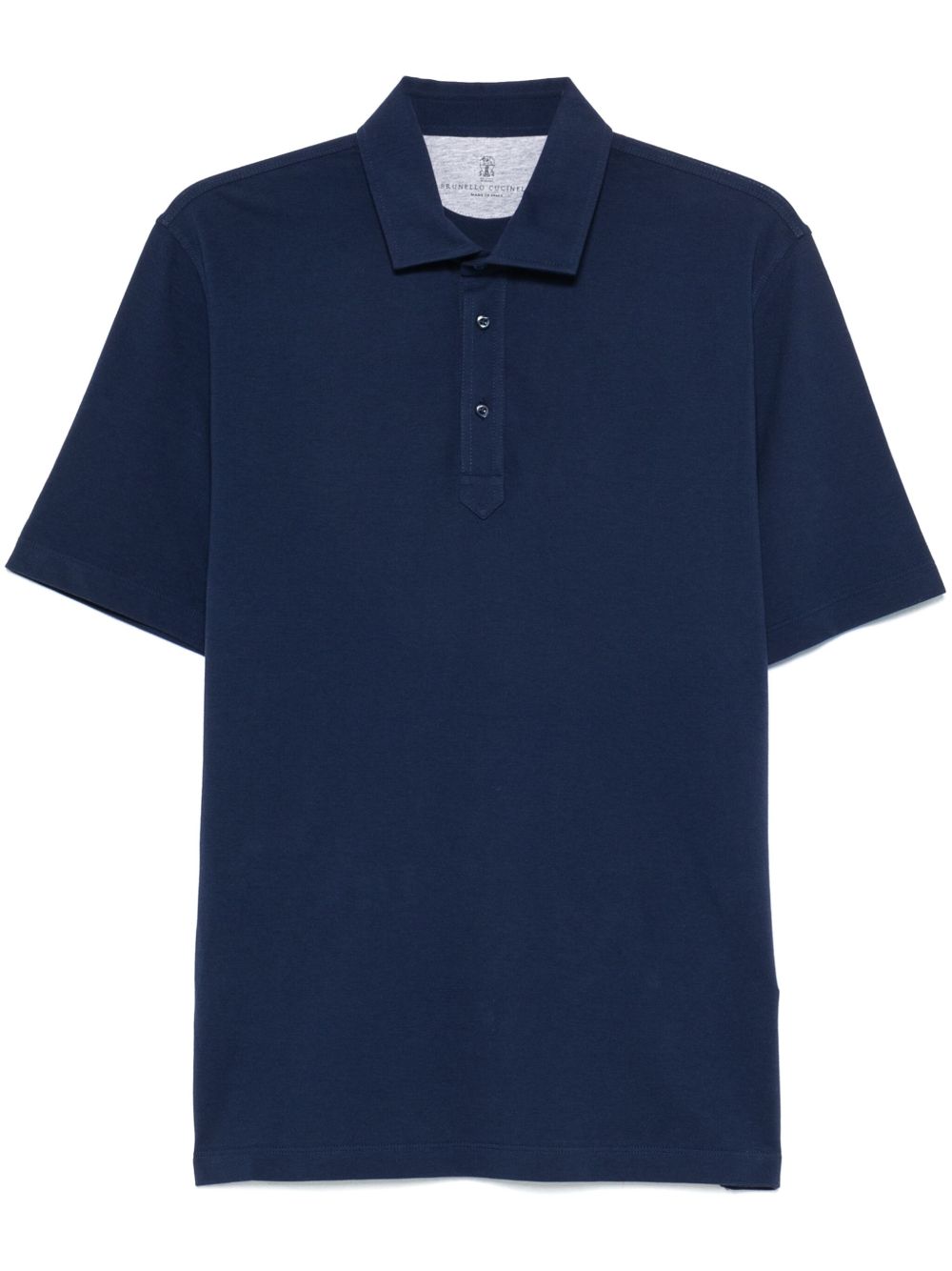 Brunello Cucinelli 棉polo衫 - 蓝色