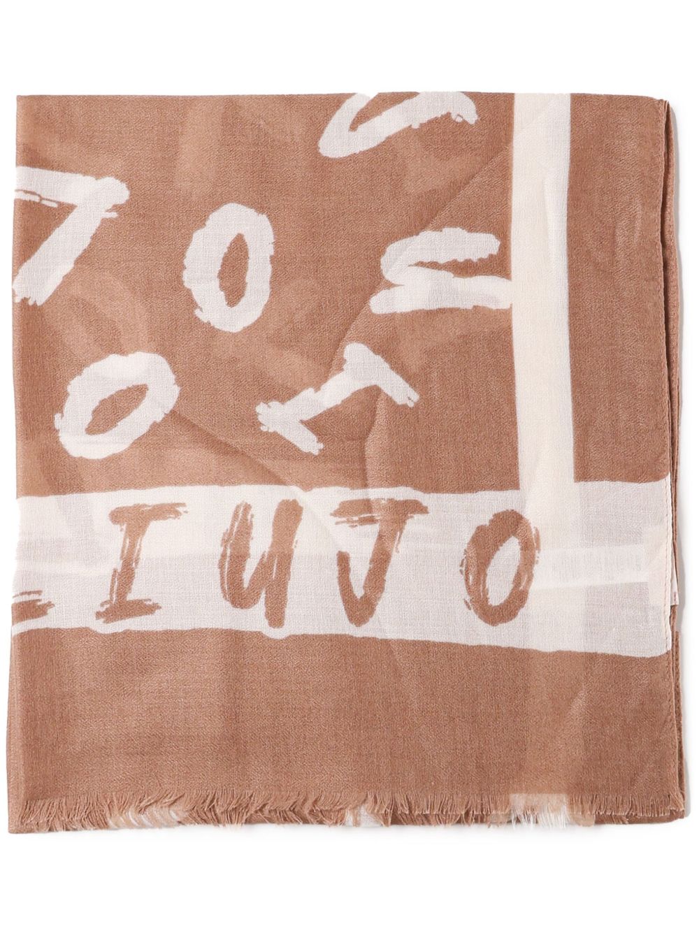 LIU JO logo围巾 - 中性色