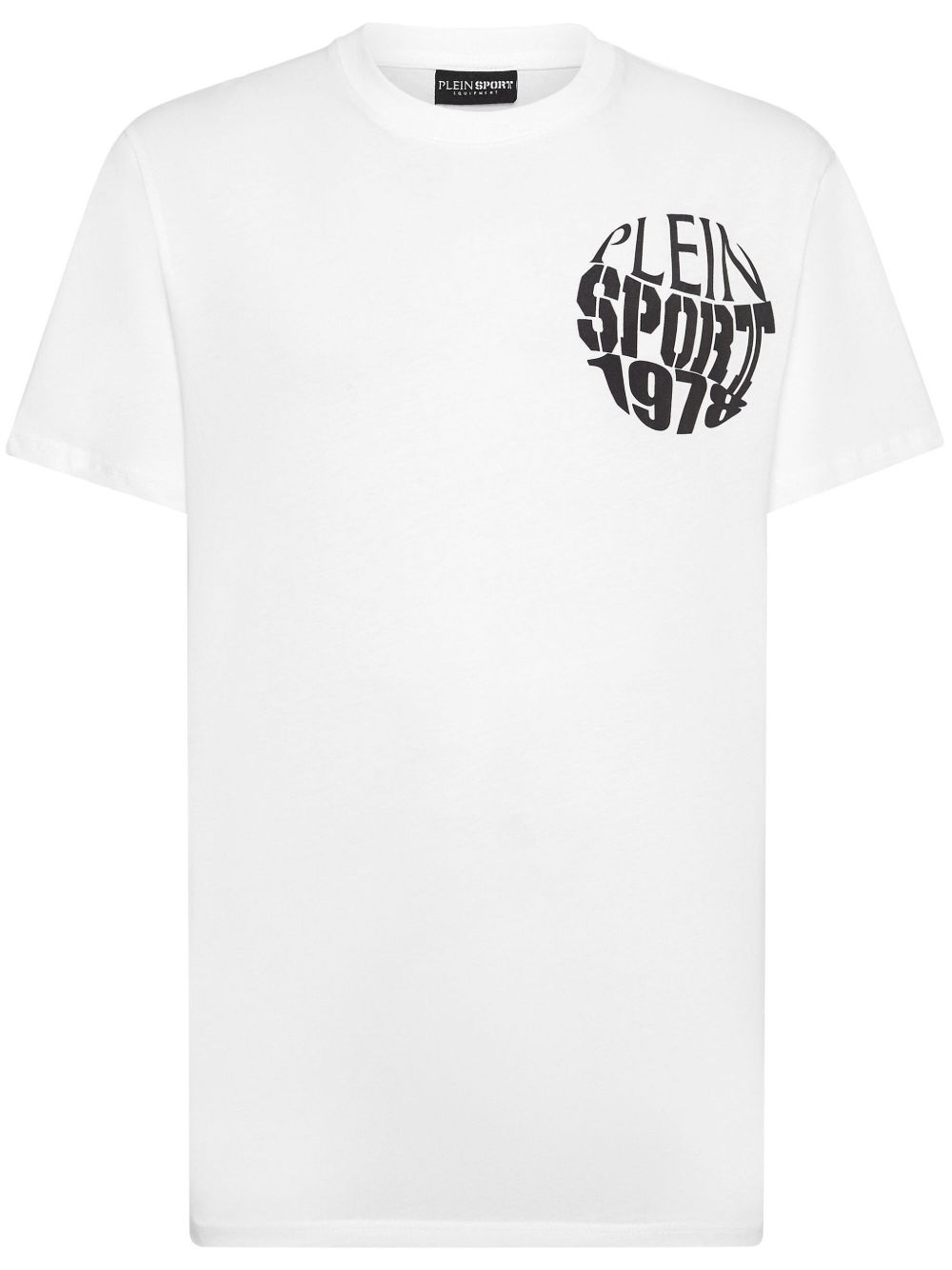 Plein Sport logo印花圆领T恤 - 白色