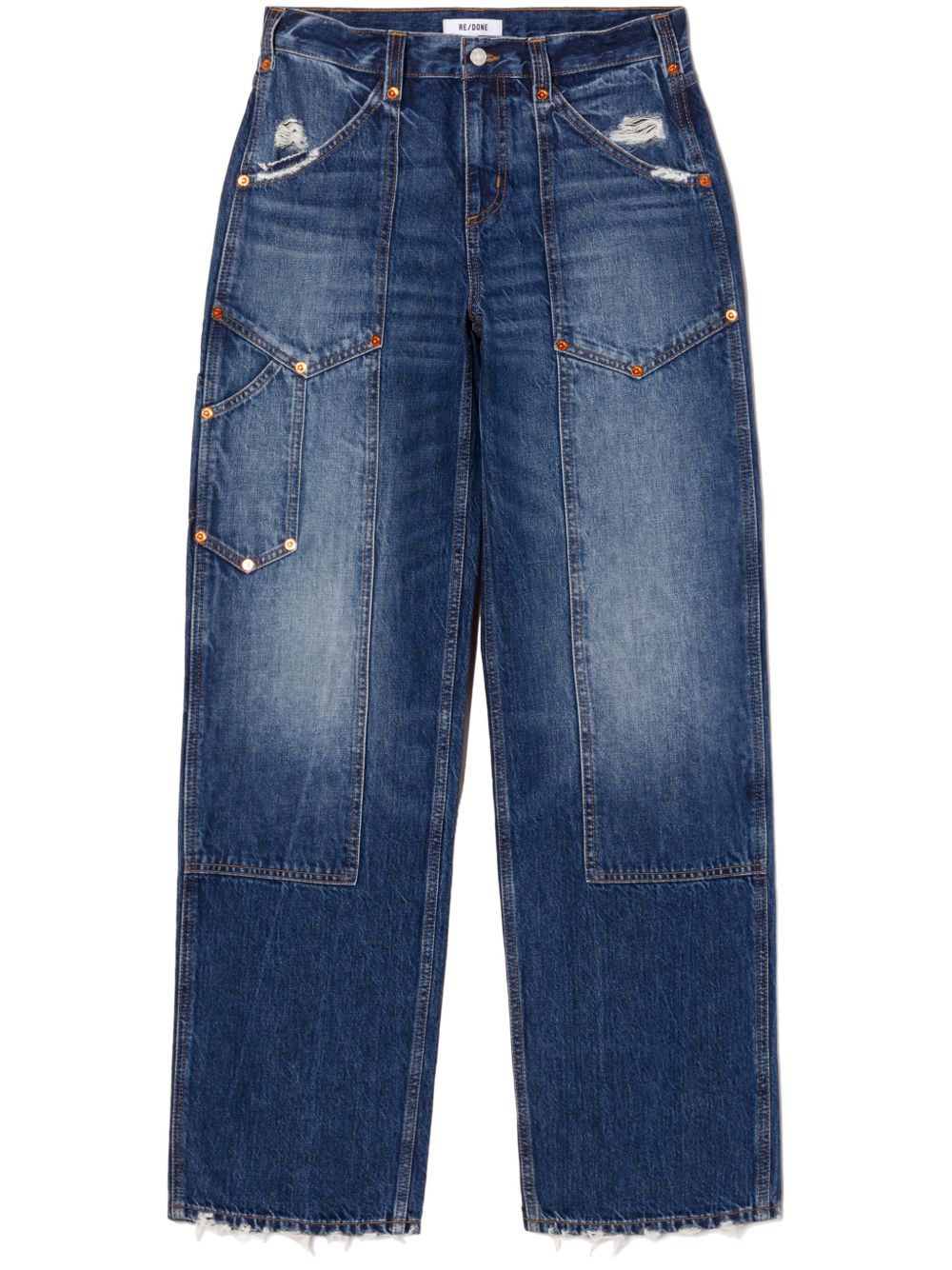 RE/DONE Workwear 直筒牛仔裤 - 蓝色