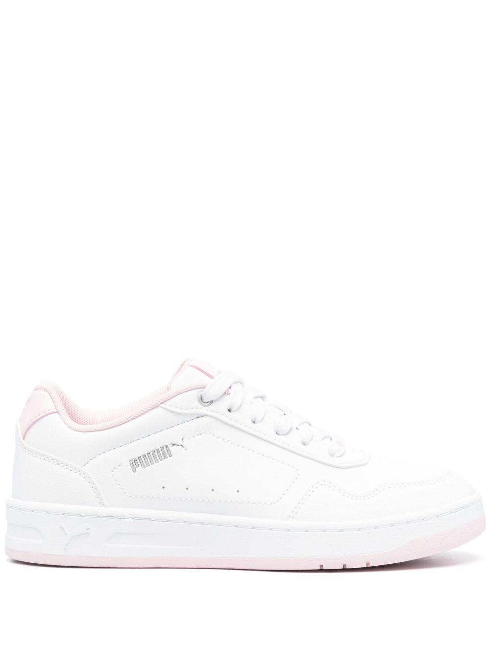 PUMA Court 拼接运动鞋 - 白色
