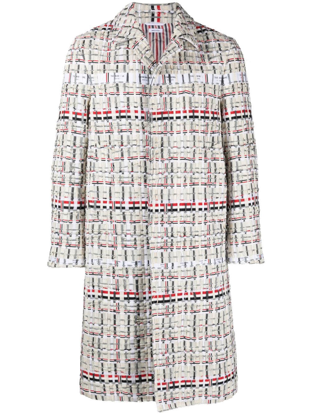 Thom Browne 单排扣粗花呢外套 - 中性色