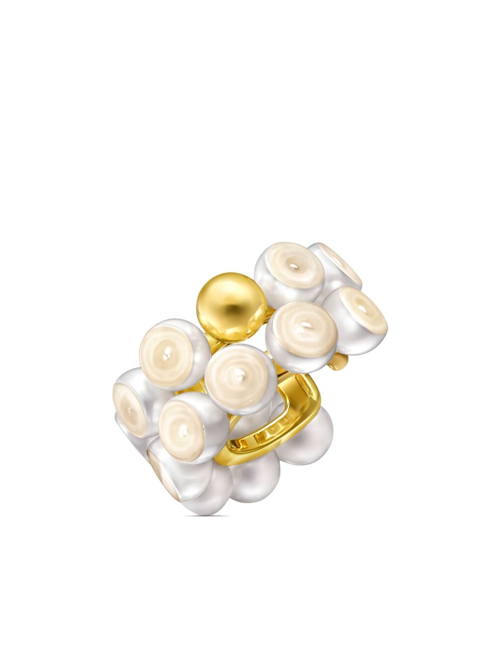 TASAKI 18K黄金 M/G Sliced Sphere 珍珠耳骨夹 - 金色