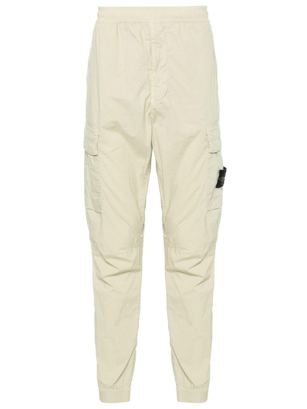 Stone Island 罗盘徽章中腰锥形工装裤 - 绿色
