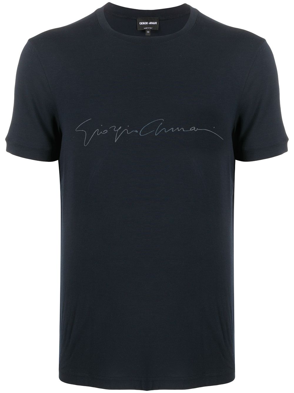 Giorgio Armani logo T恤 - 蓝色