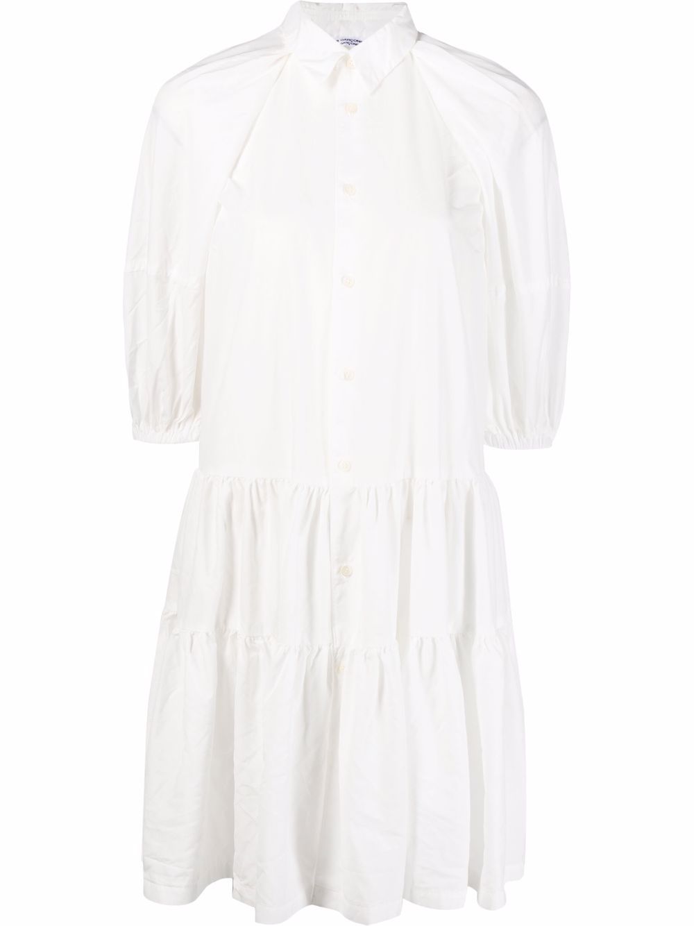 Comme Des Garçons Comme Des Garçons 泡泡袖衬衫裙 - 白色