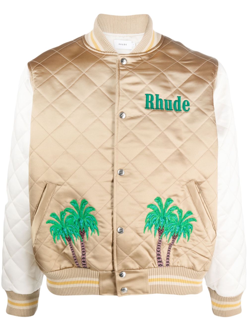 RHUDE 缎面飞行员夹克 - 褐色