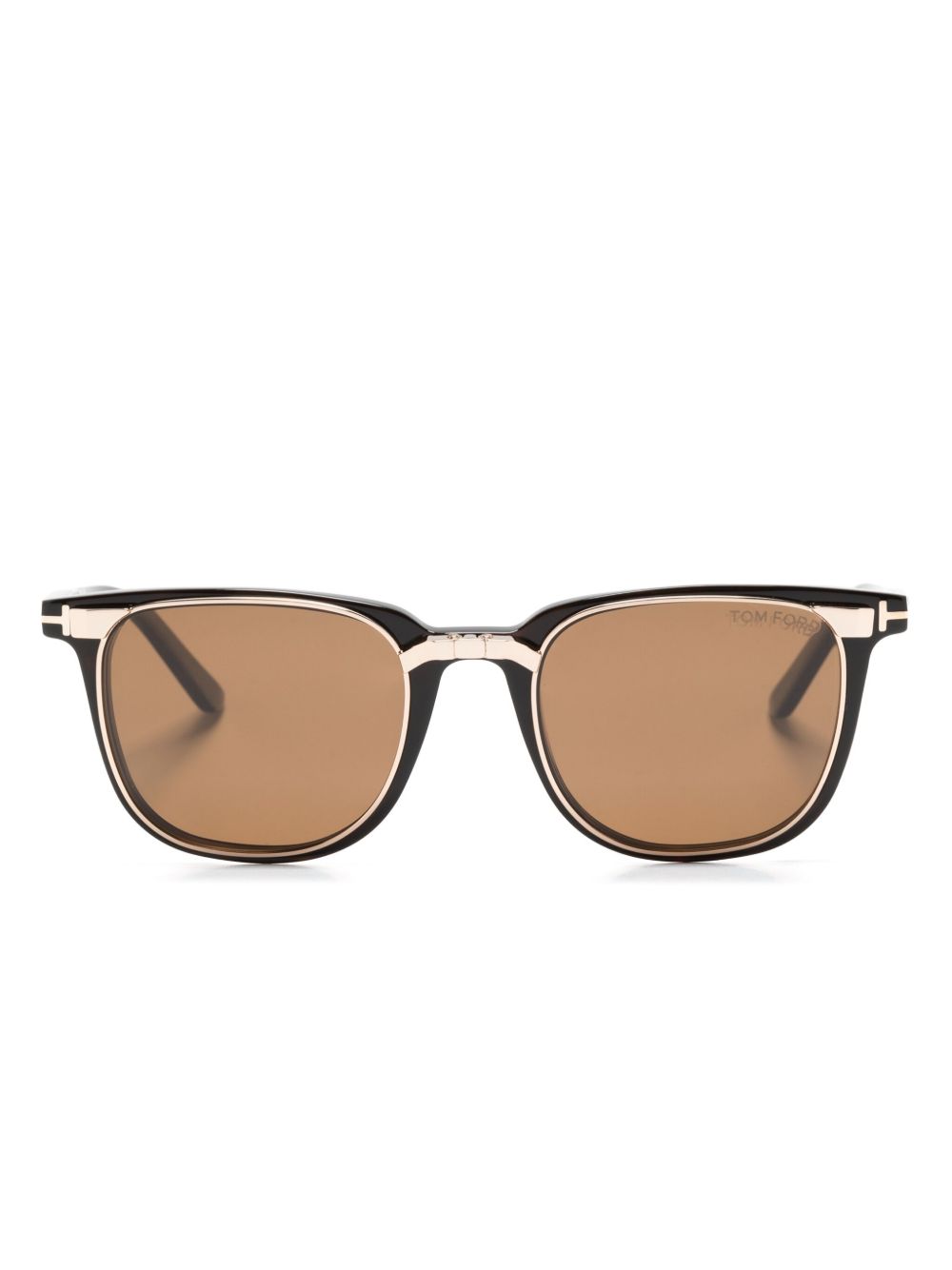 TOM FORD Eyewear 方框眼镜 - 褐色