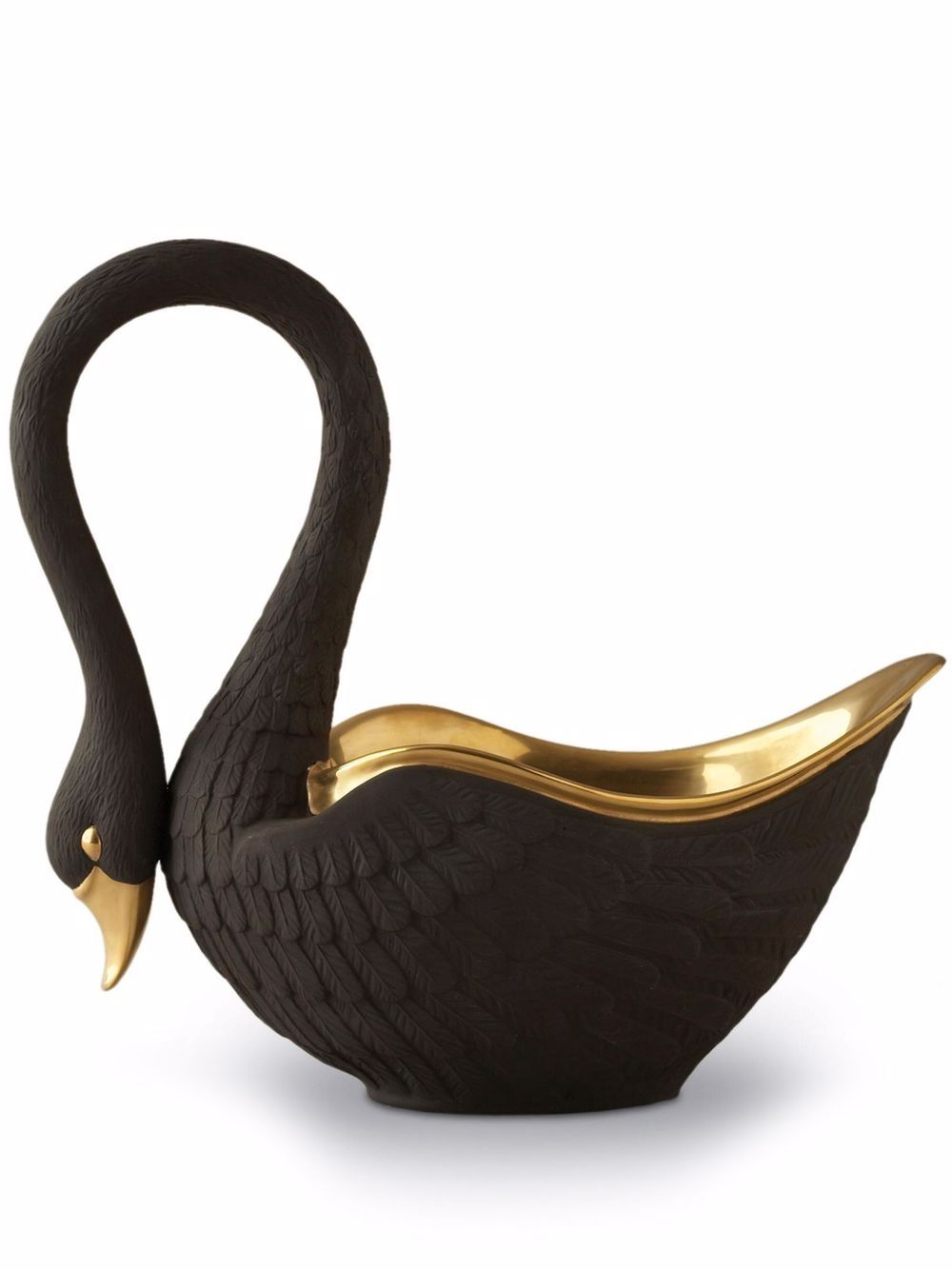 L'Objet Swan 陶瓷装饰碗 - 黑色