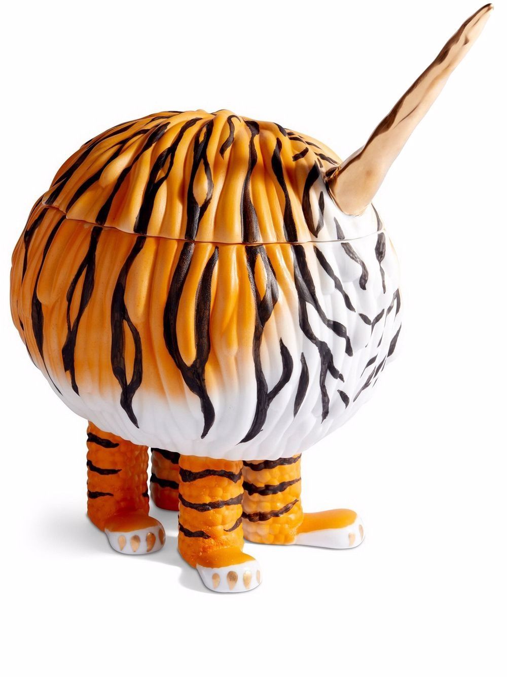 L'Objet Haas Gold Horn 老虎造型容器 - 褐色