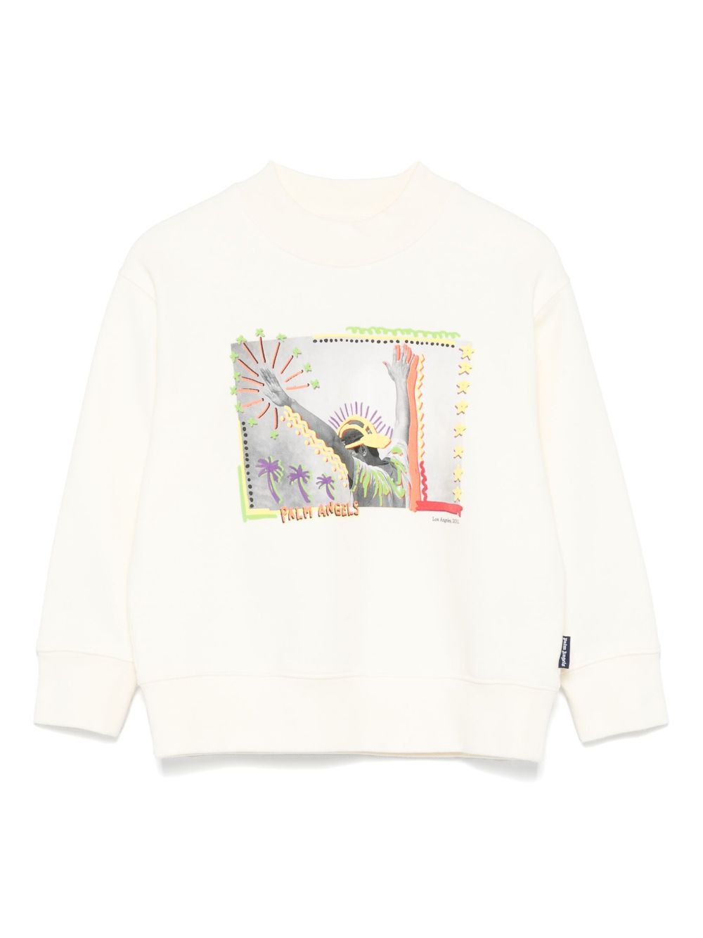 Palm Angels Kids 图案印花卫衣 - 中性色