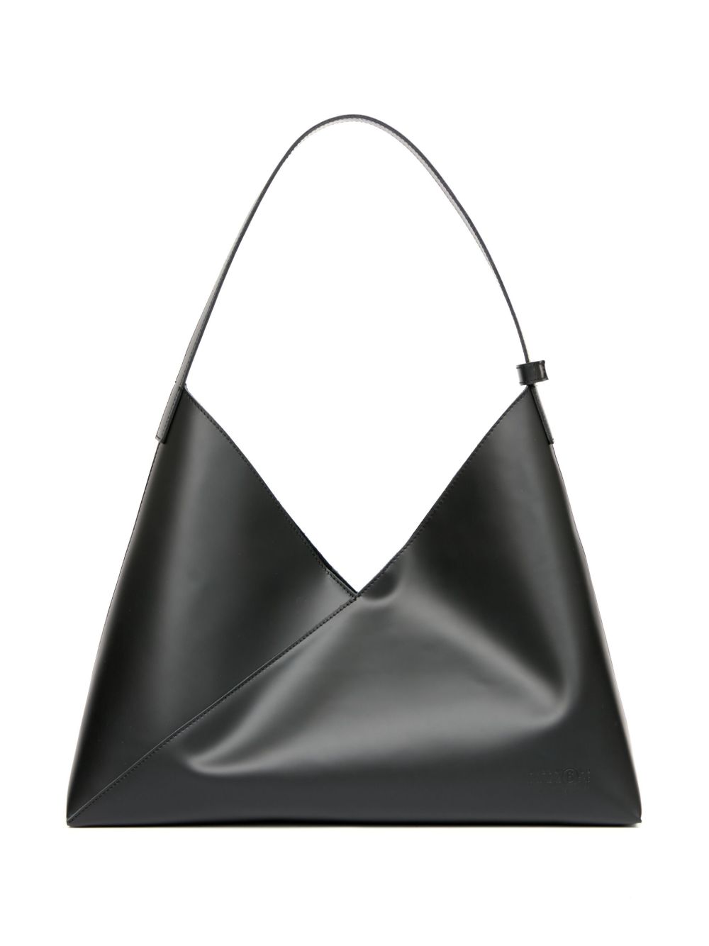 MM6 Maison Margiela Fortune Cookie 大号皮质手提包 - 黑色