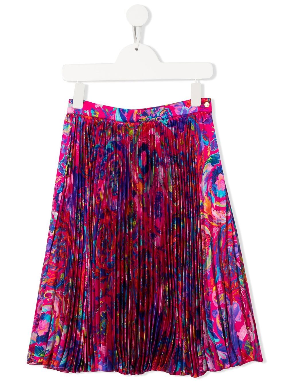 Versace Kids 范思哲 Kaleidoscopic Barocco 百褶半身裙 - 粉色