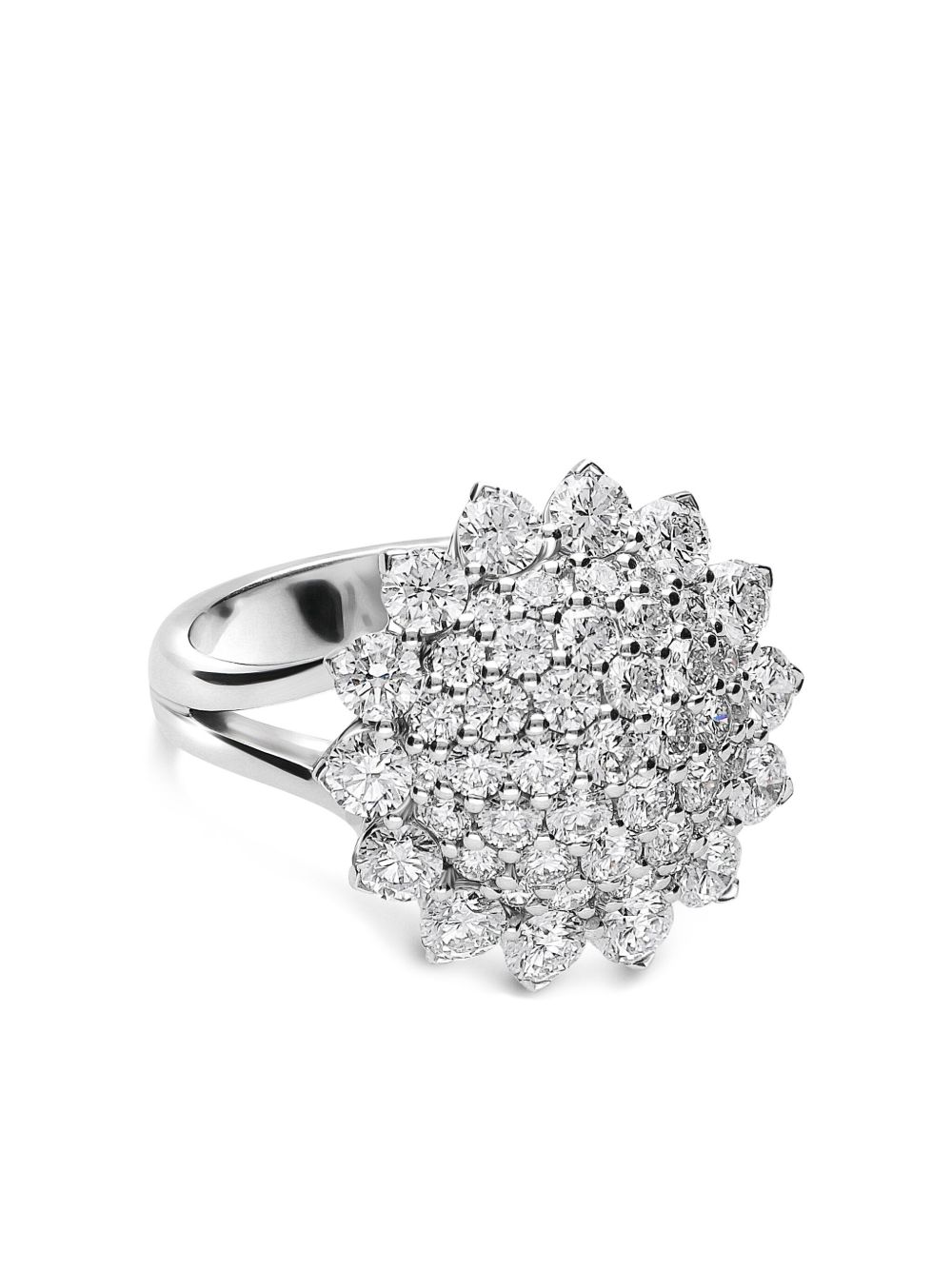 LEO PIZZO 18K白金 Aurora 钻石戒指 - 银色