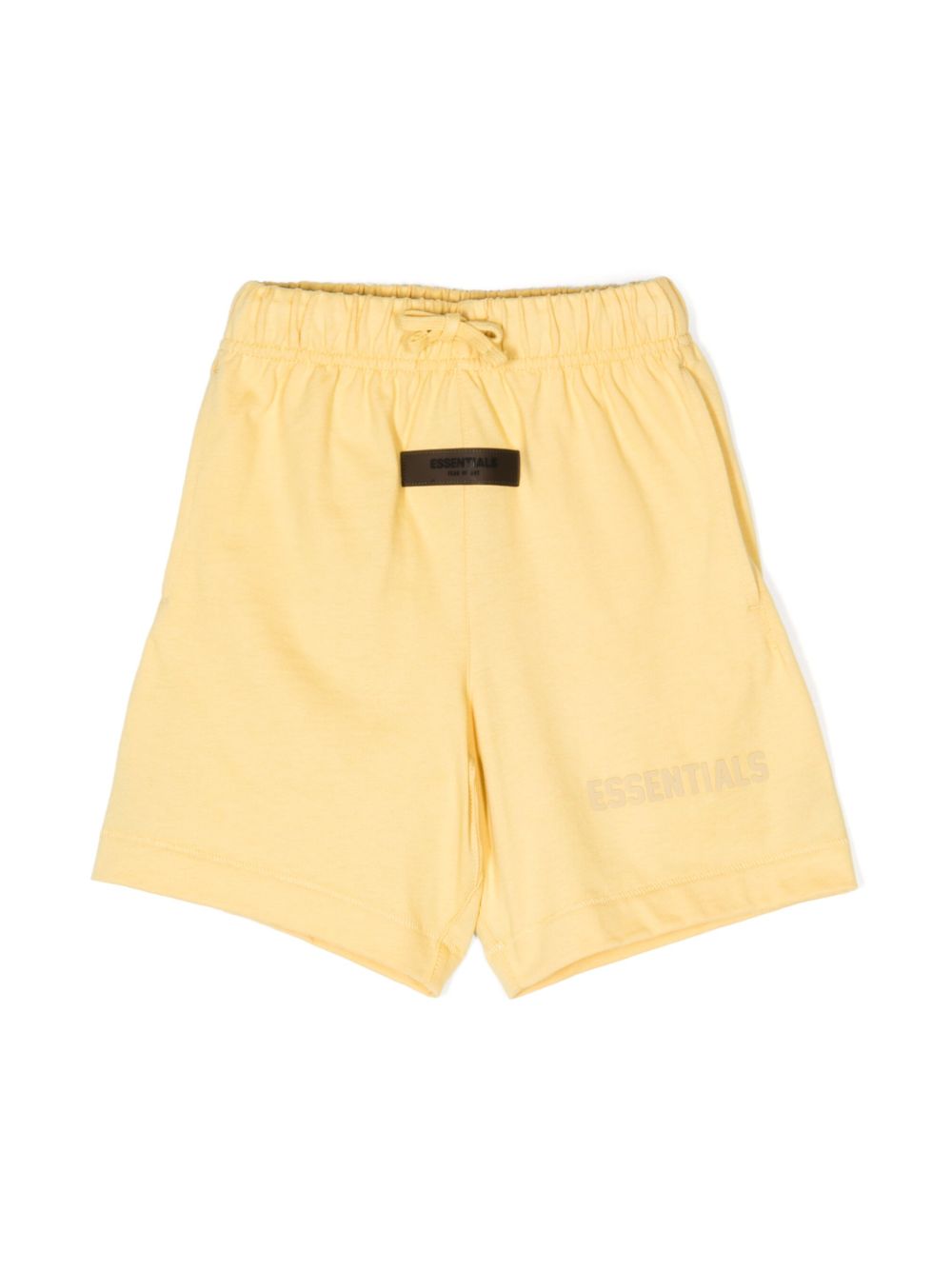 FEAR OF GOD ESSENTIALS KIDS 压纹logo棉短裤 - 黄色