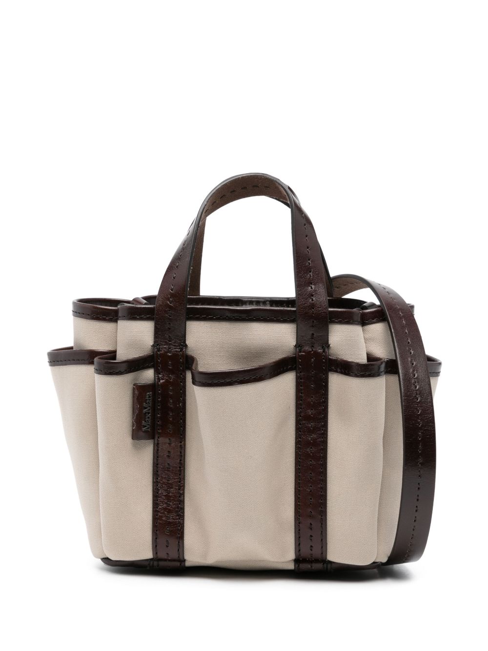 Max Mara Giardiniera 迷你托特包 - 中性色
