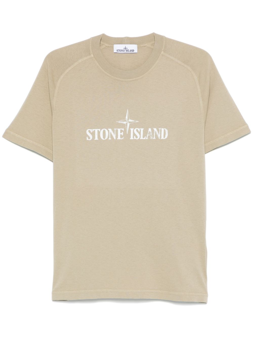 Stone Island logo印花T恤 - 中性色