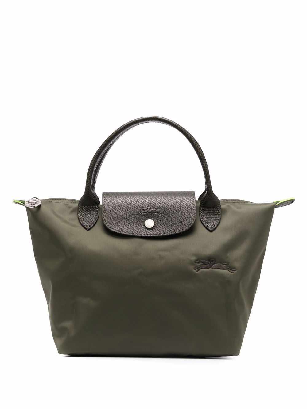 Longchamp Le Pliage 顶置手柄手提包 - 绿色