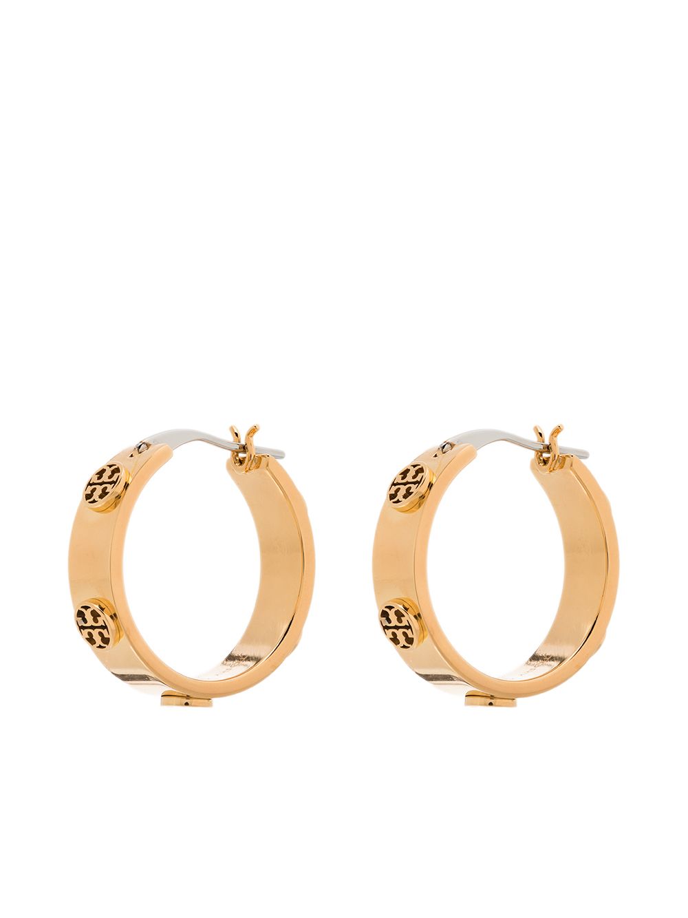 Tory Burch Miller 铆钉圈形耳环 - 金色