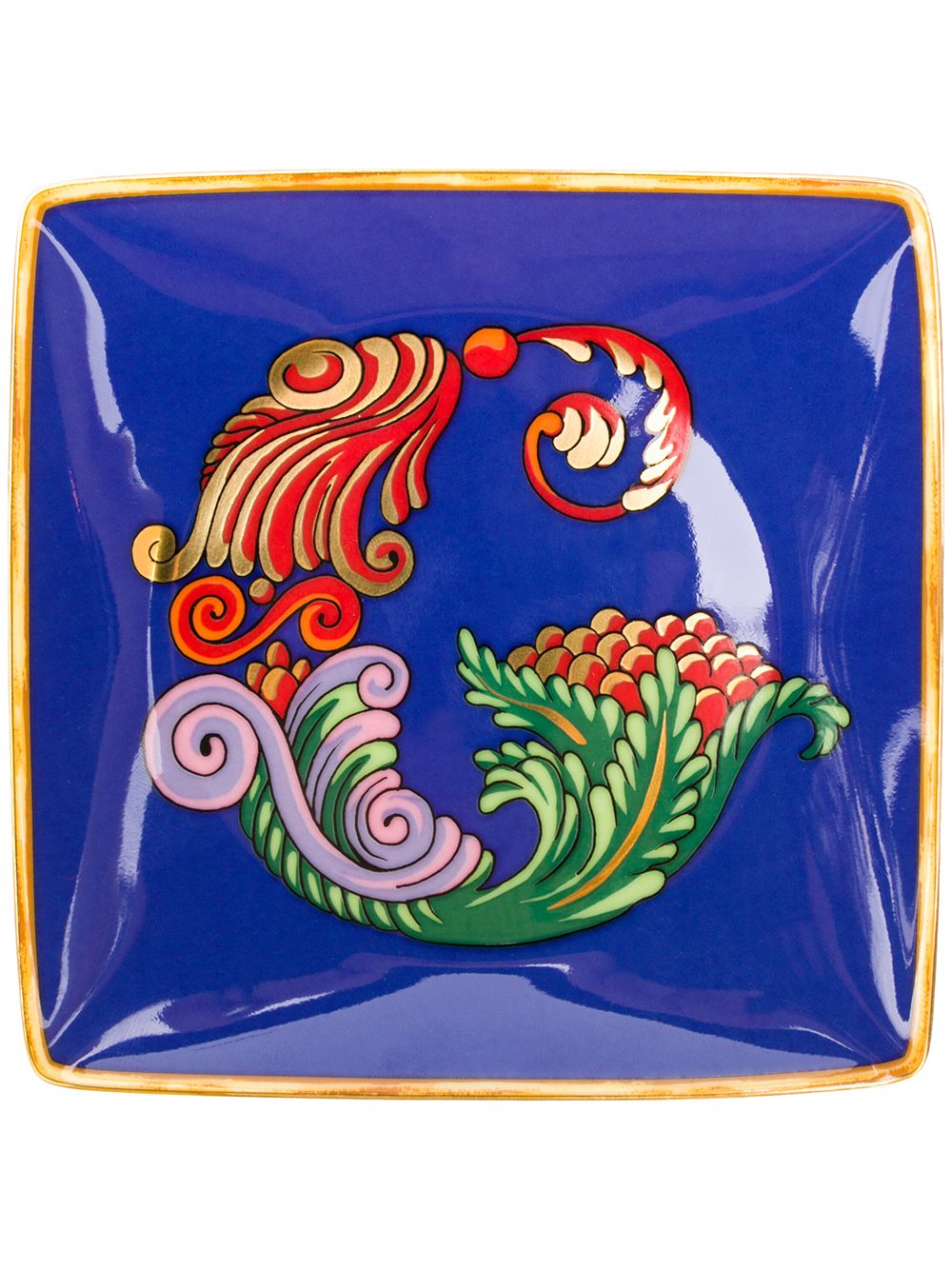 Versace Holiday Alphabet G 字母餐碗 - 蓝色