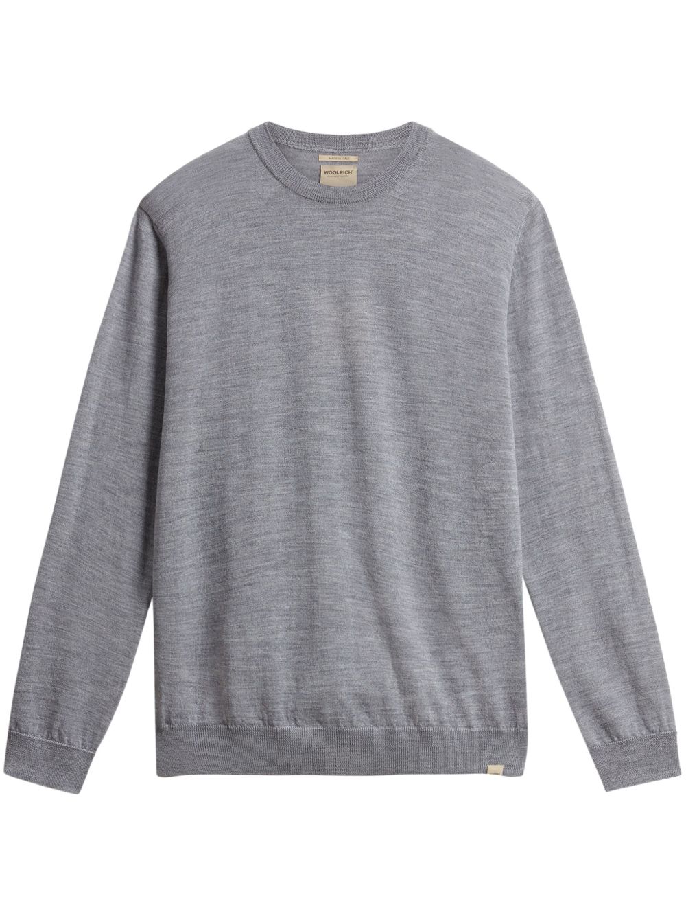 Woolrich logo吊牌针织毛衣 - 灰色