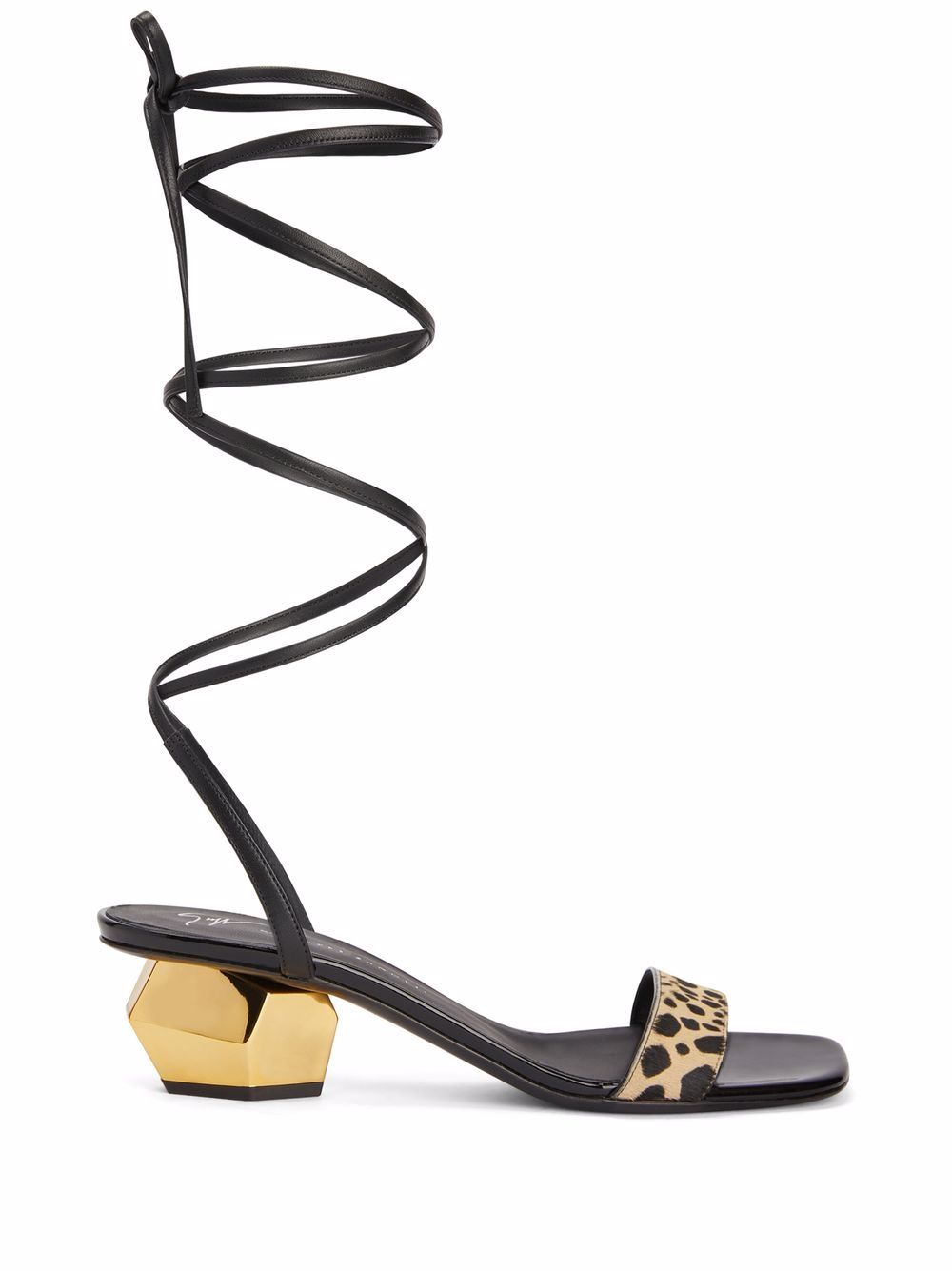 Giuseppe Zanotti Magentha 交叉带凉鞋 - 褐色