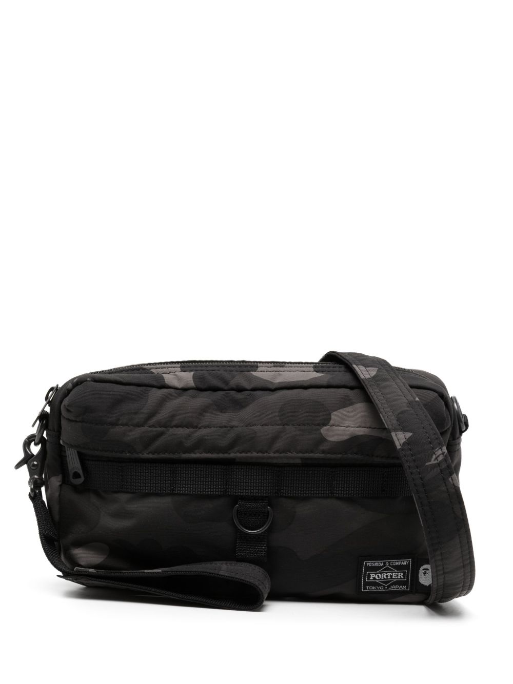 A BATHING APE® x Porter 迷彩印花单肩包 - 灰色