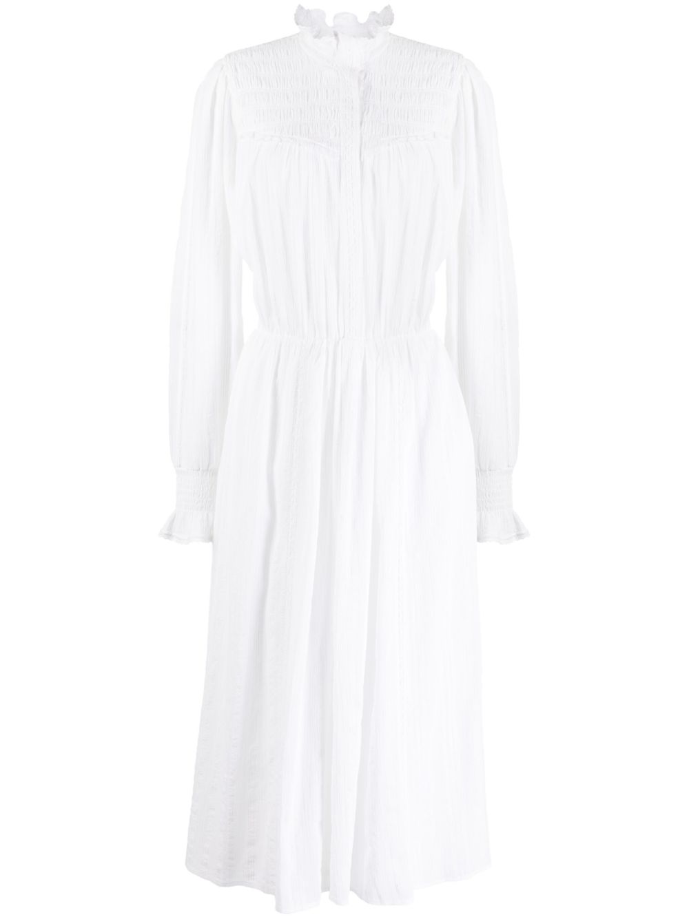MARANT ÉTOILE Imany 荷叶边细节连衣裙 - 白色